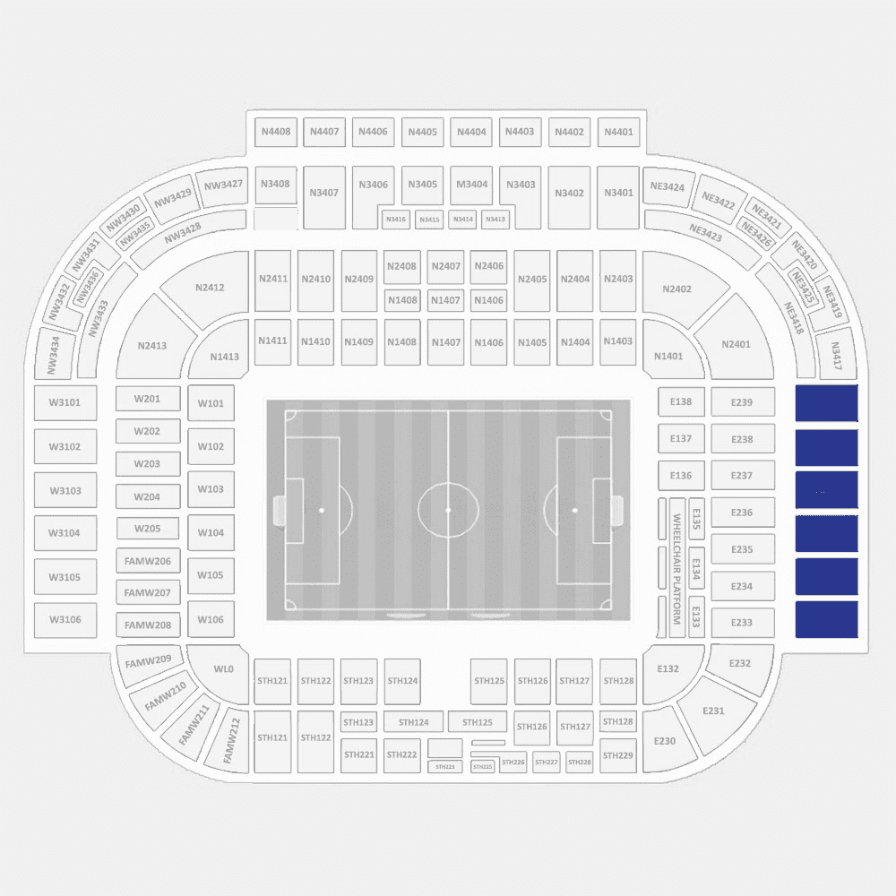 East Stand Tier 2